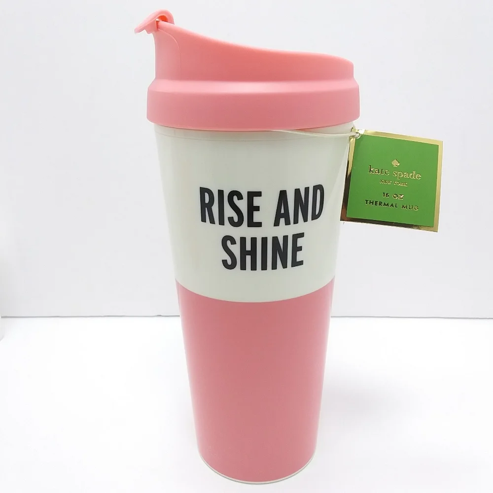 KATE SPADE Rise and Shine 16 oz Thermal Mug NWT - Picture 12 of 12
